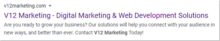 V12 Marketing Page Title SEO Tips